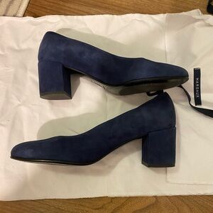 Margeux block heels suede blue